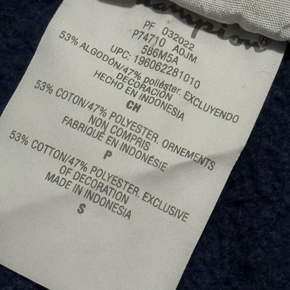 EUC Champion Brand Sweats-Men’s Sz S-Cotton Blend-Navy/Yellow-Drawstring Waist - Picture 9 of 14